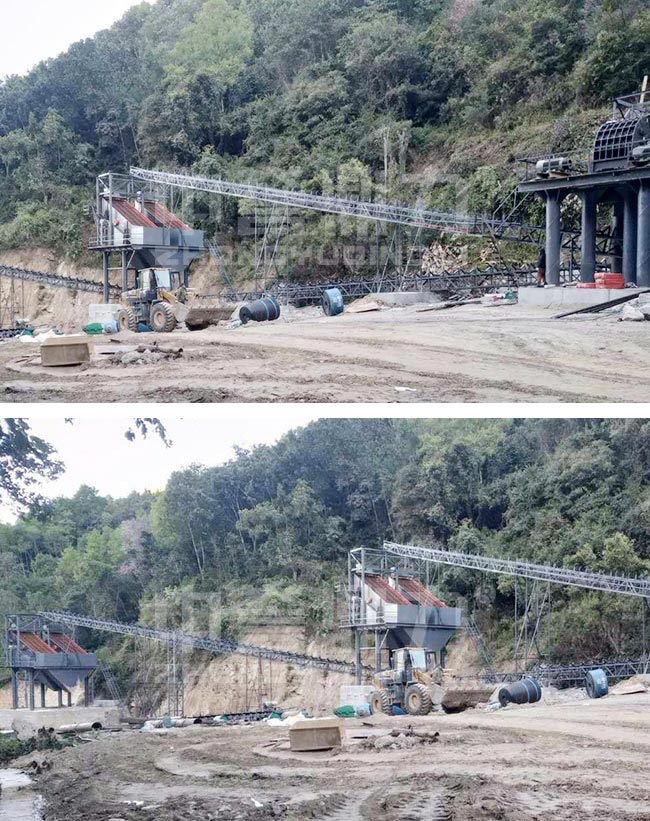 云南保山時產300噸砂石生產線 云南保山時產300噸砂石生產線