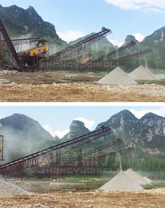 廣西來賓時產100噸石子生產線 廣西來賓時產100噸石子生產線