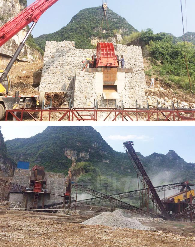 廣西來賓時產100噸石子生產線 廣西來賓時產100噸石子生產線