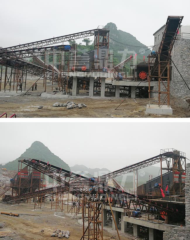 廣西來賓時產800噸砂石骨料生產線 廣西來賓時產800噸砂石骨料生產線