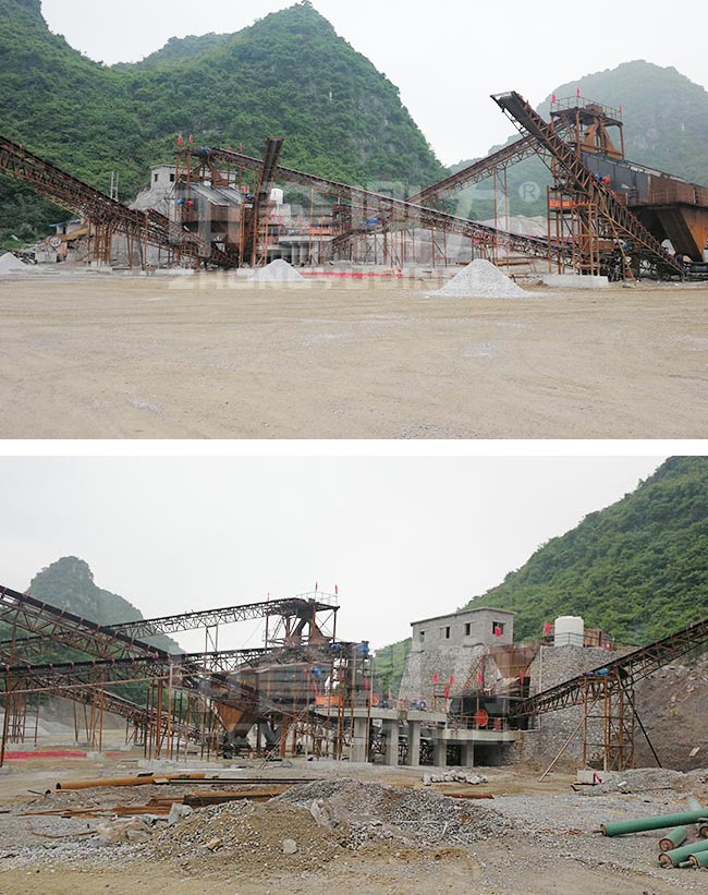 廣西來賓時產800噸砂石骨料生產線 廣西來賓時產800噸砂石骨料生產線