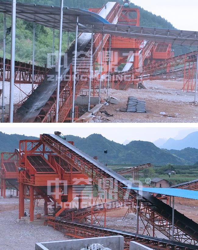 江西宜春市時產600-800噸砂石料破碎篩分生產線 江西宜春市時產600-800噸砂石料破碎篩分生產線