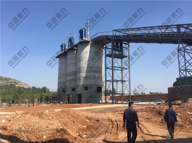 江蘇徐州龍山水泥時產500噸砂石骨料生產線