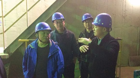 湖北京蘭集團領導蒞臨中譽鼎力環保砂石料生產現場考察